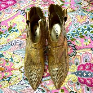 Guess goldtone boots